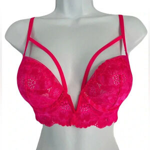 La SENZA/ Beyond Sexy/ Classic  plunge/ Neon pink/ Size 34B